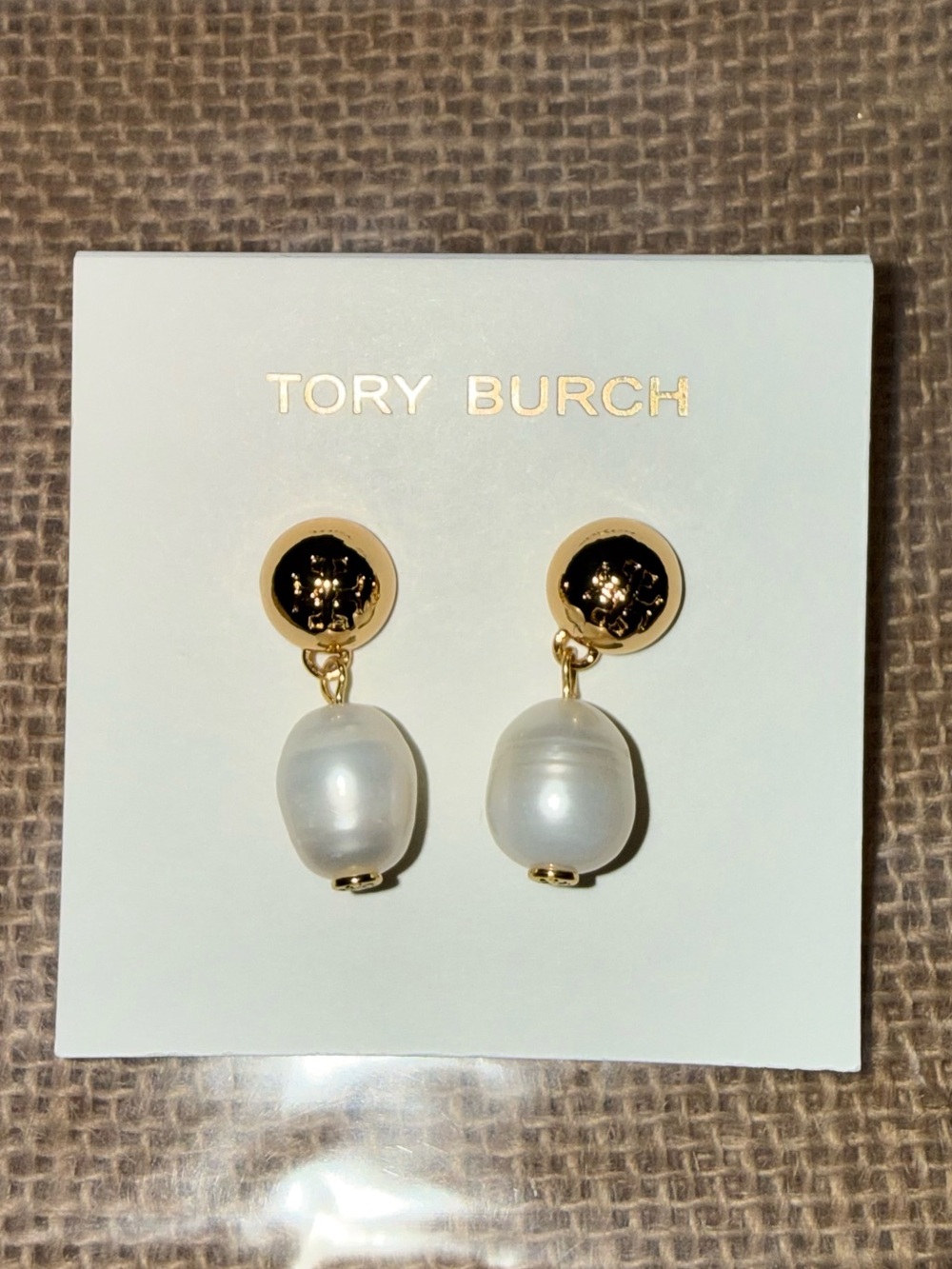 NEW TORY BURCH Freshwater Pearl Earrings.